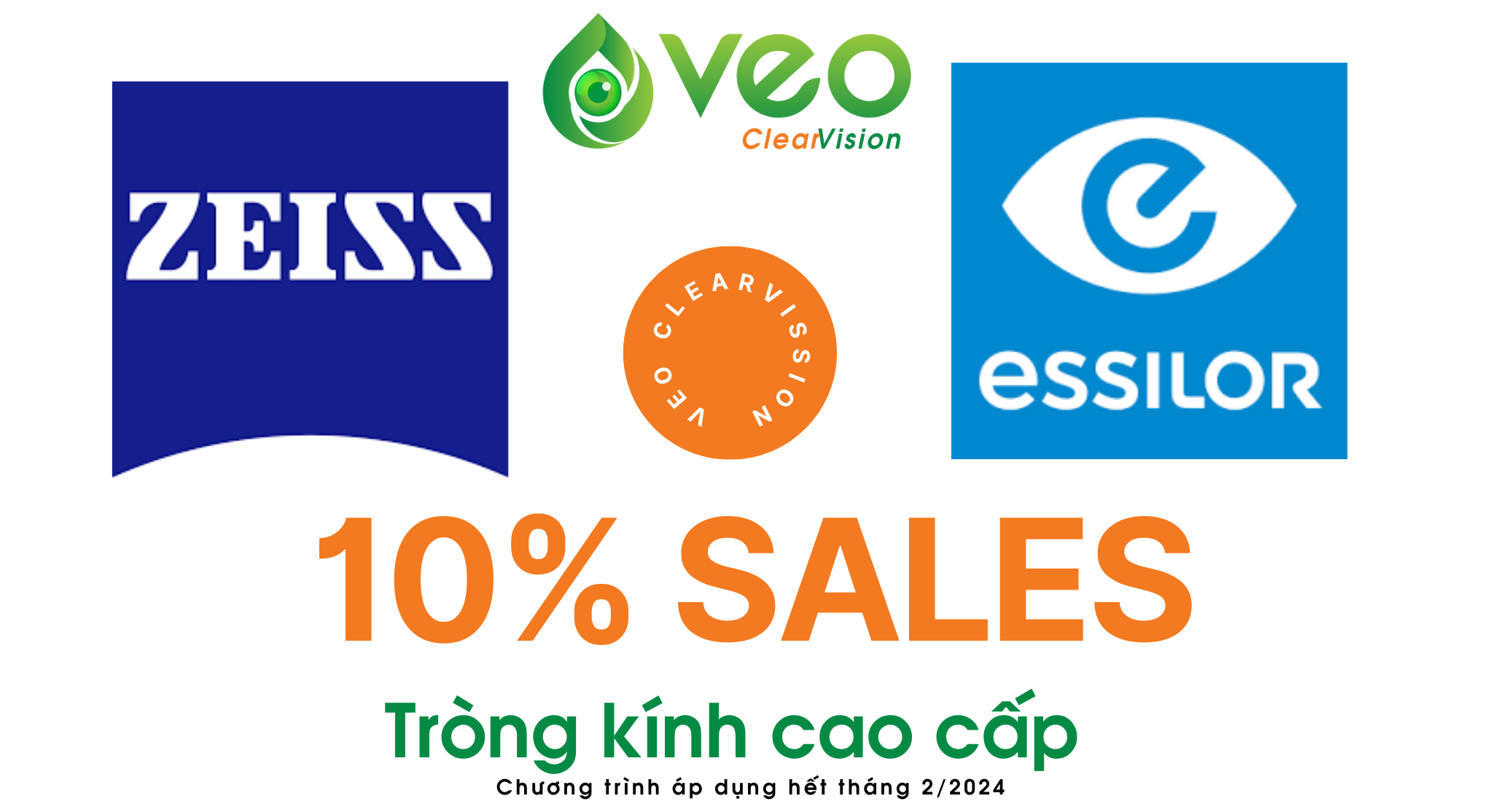 GIẢM NGAY 10% cho tròng kính cao cấp